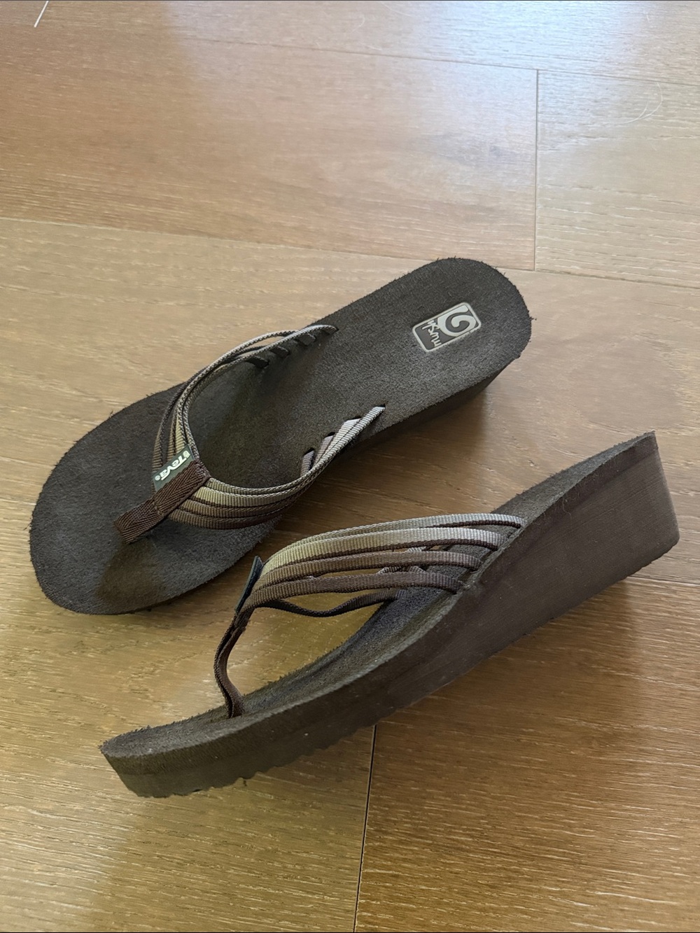 Teva Mush Wedge Strappy Flip Flop Sandal | 9